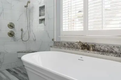 Compton Primary Bathroom by Badin Lake Builders
