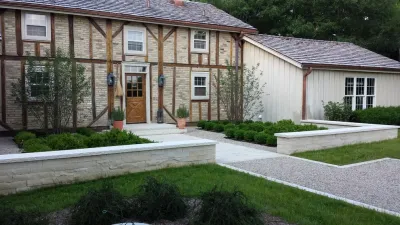 Country Farmhouse Entry — Landscape Construction project by Breckenridge Design, Construction & Maintenance