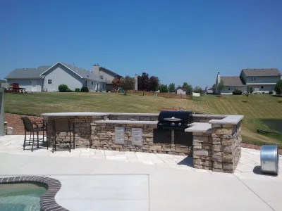 Custom Outdoor Kitchen - Union Grove, WI by Breckenridge Design, Construction & Maintenance