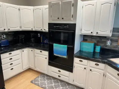 Transformation of Traditional Country Kitchen to Modern Style — Home Renovation & Remodeling Services project by Alexandria Home Repair