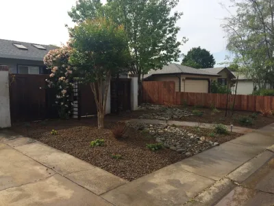 Turf removal — Landscape Construction project by Brio Landscaping