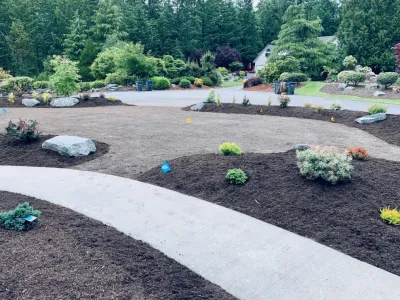 Silverdale Front Yard Landscape Install by Brookside Landscape And Design