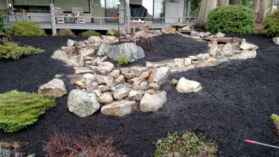 Natural Disappearing Water Feature Pt Ludlow — Landscape Construction project by Brookside Landscape And Design
