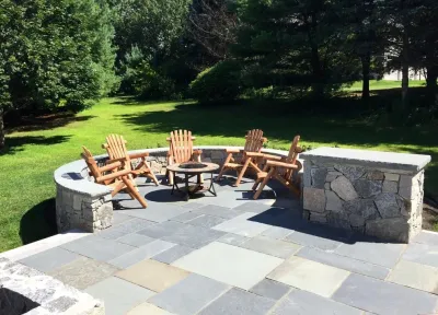 Bedford Oasis — Landscape Construction project by Brookwood Landscape And Stonework Inc. in Bedford