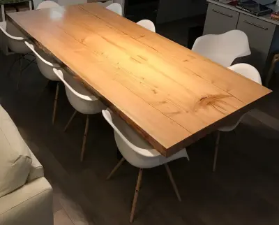 Bespoke Barn Door and Farmhouse Table — Home Renovation & Remodeling Services project by Visionarch, LLC