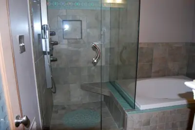 Bespoke Bathroom Renovation Featuring Glass Sinks — Home Renovation & Remodeling Services project by Doylestown Builders