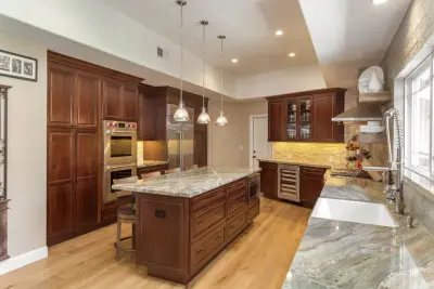 Bespoke Cherry Kitchen by D.R. Domenichini Construction