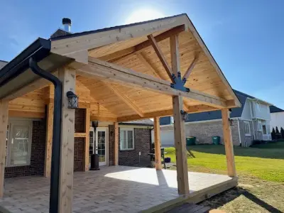 Personalized porch with a cover — Home Renovation & Remodeling Services project by KJ's Construction & Handyman Service, LLC