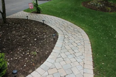 Walkways — Landscape Construction project by By The Yard Landscaping in Sharon