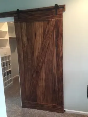 Barn Door Installation in Boyne City, MI — Home Renovation & Remodeling Services project by Three Oaks Woodworking