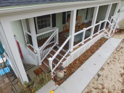 Porch with Breezeway Leading to Basement — Home Renovation & Remodeling Services project by Vm Home Improvement LLC
