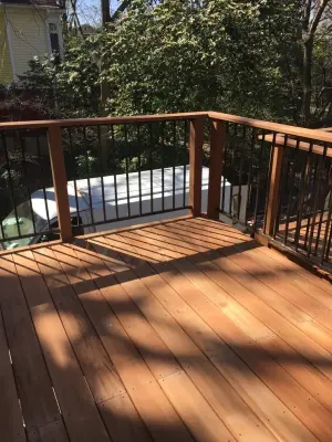 Upper Garage Deck — Home Renovation & Remodeling Services project by Crippen Woodworks