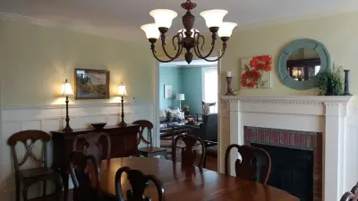 Closet wall gas log fireplace installation — Home Renovation & Remodeling Services project by A Best Home Inspection & Home Services