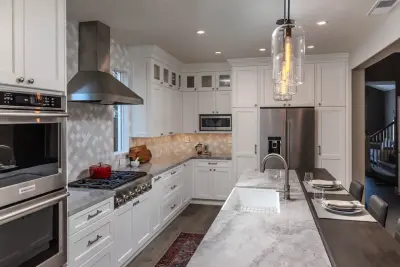 Gilroy Kitchen and Powder Bath Renovation by D.R. Domenichini Construction
