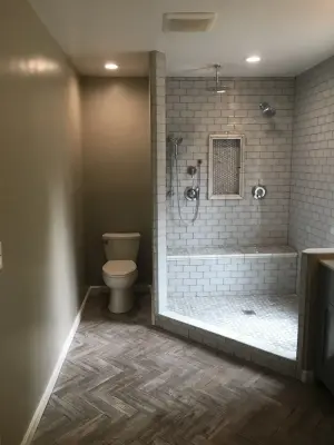 Transparent Shower — Home Renovation & Remodeling Services project by Bailey Home Services LLC