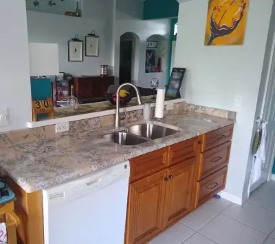 Granite Countertop Enhancement — Home Renovation & Remodeling Services project by L-Bro Enterprises Inc.