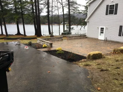 Bear Pond Permiable Pavers — Landscape Construction project by Carrier's Lawn & Landscape LLC in Hartford