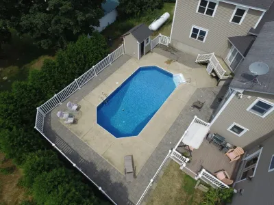 winthrop pool — Landscape Construction project by Carrier's Lawn & Landscape LLC