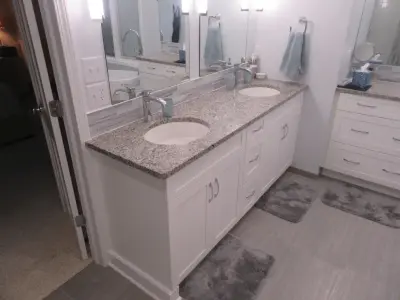 GuyCo - Master Bathroom Renovation at Old Mill — Home Renovation & Remodeling Services project by The Guy Corporation