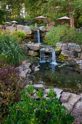 "Zen and Entertainment" Denville, New Jersey — Landscape Construction project by Cashman Landscape Mgt & Design Inc. in Denville