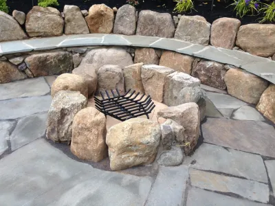 "Rustic Retreat", Rockaway Township, New Jersey — Landscape Construction project by Cashman Landscape Mgt & Design Inc. in Rockaway