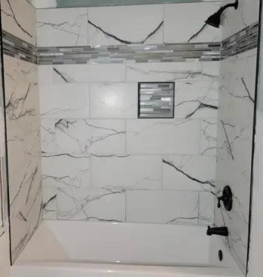Hanna's Bathroom — Home Renovation & Remodeling Services project by TSH Construction LLC