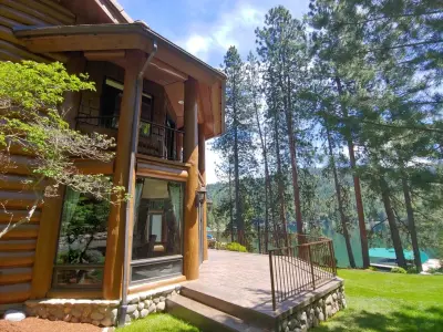 Hayden Lake - Log Cabin Upkeep — Home Renovation & Remodeling Services project by ACI Coatings