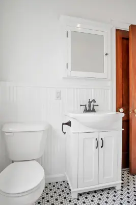 Renovated Historic Home Bathroom — Home Renovation & Remodeling Services project by Modern Atmospheres