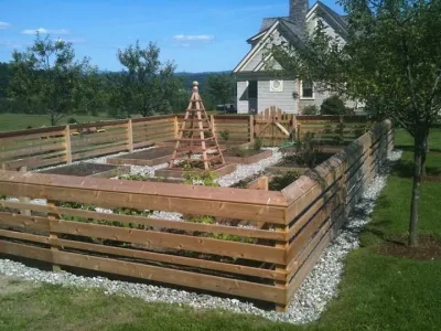 Shelburne Veggie Garden — Landscape Construction project by Church Hill Landscapes, Inc.