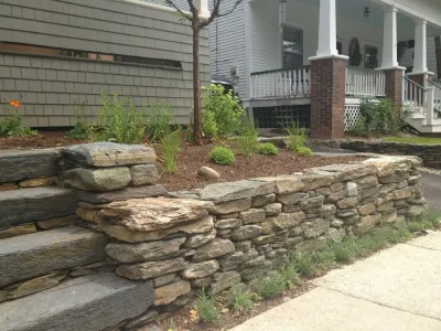 Burlington Landscape Renovation — Landscape Construction project by Church Hill Landscapes, Inc. in Burlington
