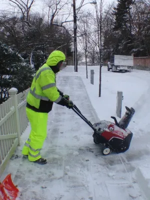 snow service — Landscape Construction project by City & Estate Gardener in Providence