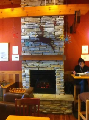 Indoor fireplace by Classic Stonescaping & Gardens