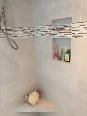 Hopkinton Main Bathroom Renovation — Home Renovation & Remodeling Services project by A.W. Puma Restoration & Remodeling