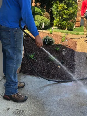 Our Team at Work! — Landscape Construction project by Harrinson's Landscaping