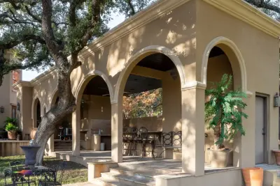 Remarkable exterior stucco and wooden ceiling restoration and rejuvenation — Home Renovation & Remodeling Services project by Renovate Paint And Design