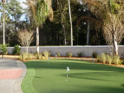 Saint Augustine Residence multiple putting greens — Landscape Construction project by Collins Turf Division in Saint Augustine