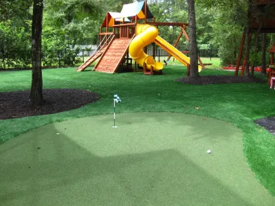 Jacksonville playground with putting green — Landscape Construction project by Collins Turf Division