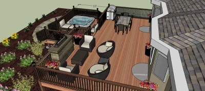 Soaring Eagle Deck and Landscape — Landscape Construction project by Colorado Vista Landscape Design, Inc.