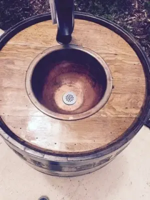 Jack Daniels Cask Sink — Home Renovation & Remodeling Services project by All Florida Custom Homes