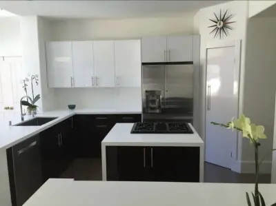 Johnson's Monochrome Kitchen — Home Renovation & Remodeling Services project by Jvb Contractors LLC