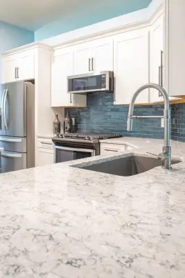 Blue Island Kitchen Makeover: Transformation Showcase by J&J Carpet One Floor & Home