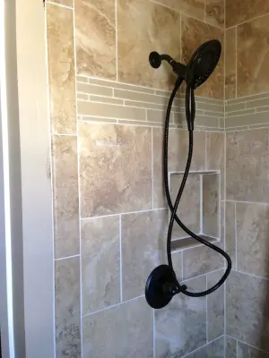 Personalized Tile Showers — Carpet Installation project by Alfred's Carpet & Decorating
