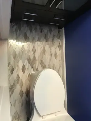 Revamped Powder Room — Kitchen Remodeling project by Stronghold Remodeling