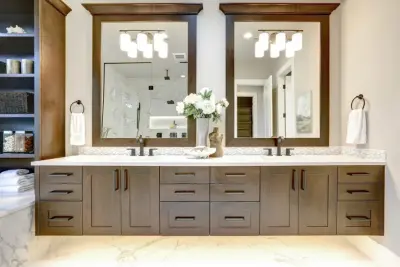 Opulent Marble Bathroom Renovation — Kitchen Remodeling project by Miller & Sons Construction Group