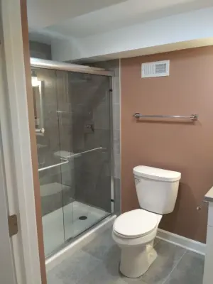 Basement Bathroom Renovation in Northbrook — Kitchen Remodeling project by Premier Kitchen & Bath Remodeling