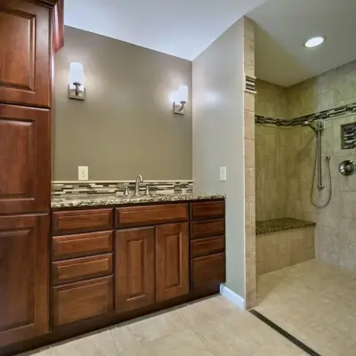 Accessible Shower Choices — Kitchen Remodeling project by KRE Group LLC