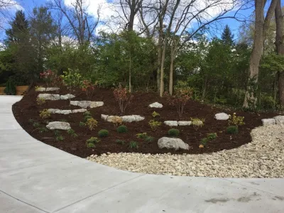 Lakeview Hillside Installation — Landscape Construction project by Country Club Landscaping