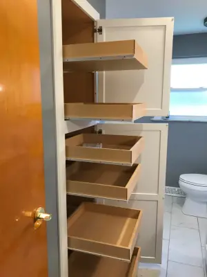 Restroom Organization — Kitchen Remodeling project by Mark Mamula Construction