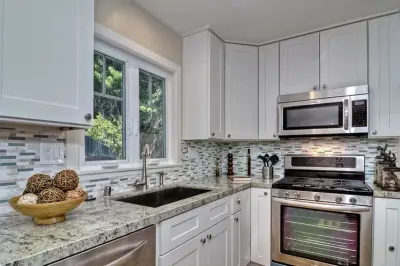 Modern White Kitchen Makeover — Kitchen Remodeling project by Big Wood Cabinets, LLC
