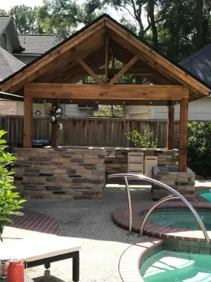 Outdoor Kitchen Patio — Kitchen Remodeling project by J. & M. Const. & Remodeling Co